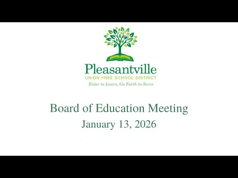 Board of Education Meeting January 13, 2026