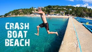 THIS IS WHY YOU TRAVEL TO PUERTO RICO - CRASH BOAT BEACH & GOZALANDIA FALLS