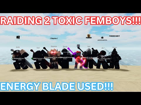 RAIDING 2 TOXIC FEMBOY BOW USERS in COMBAT WARRIORS!!