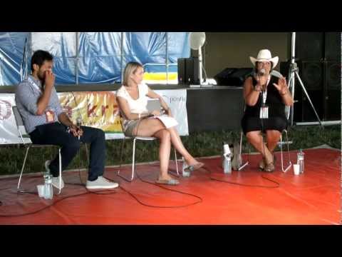 Zuzana Szatmáry  počas diskusie na Pohode