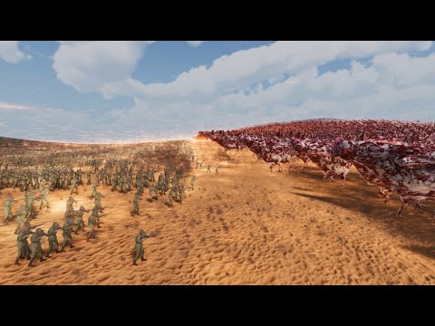 60.000 US ARMY AND TANK vs 10.000 CHICKEN MONSTER - Ultimate Epic Battle Simulator 2
