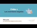 Vidéo 1 Les Mentions Légales Du Site Internet