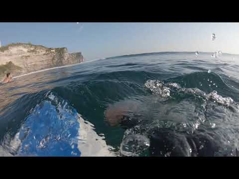 Surfing Secrets at Uluwatu | Surfing over Reef | Surf Vlog Raw (POV)