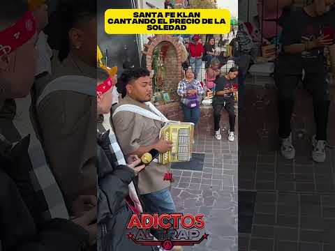 SANTA FE KLAN Cantando El Precio de la SOLEDAD ‼️😱#santafeklan #mexico #usa #chile #argentina
