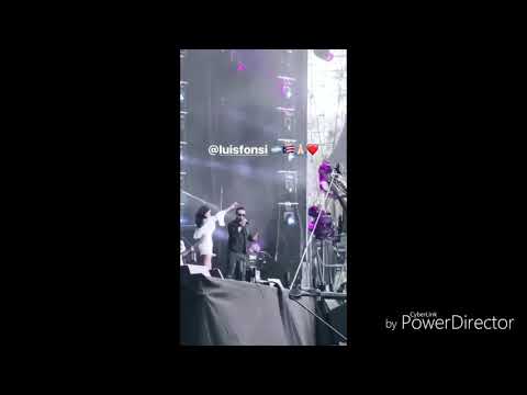 Tini stoessel con Luis fonsi