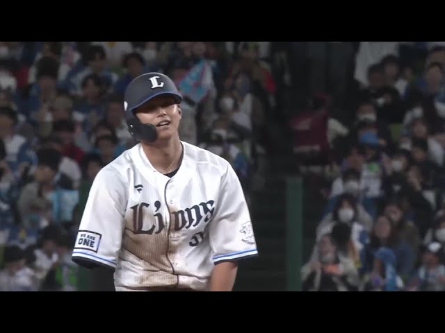 【6回裏】完璧に盗んだ!! ライオンズ・西川愛也 今季初盗塁でチャンスを拡大する!! 2025年3月28日 埼玉西武ライオンズ 対 北海道日本ハムファイターズ