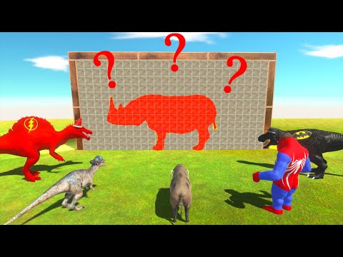 SUPERHEROES DINOSAURS vs ANIMALS QUIZ BATTLE - Animal Revolt Battle Simulator