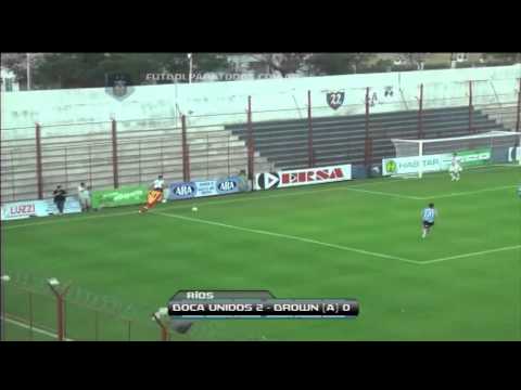 Los goles de Boca Unidos 2 Brown Adrogué 0. Fecha 6. Torneo Primera B Nacional.FPT