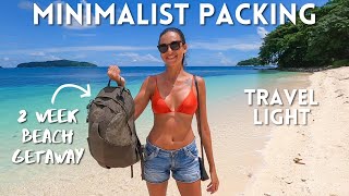 HOW TO PACK LIGHT FOR A BEACH VACATION: FEMALE TRAVEL TIPS