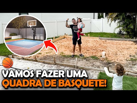 🏀 Vamos construir uma quadra de basquete na nossa casa em Orlando!
