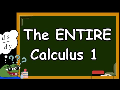 ALL OF Calculus 1 in a nutshell.