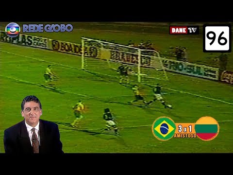 amistoso 1996 - Brasil 3x1 Lituânia