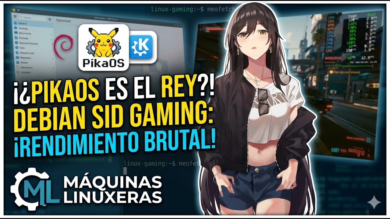¿La MEJOR base DEBIAN para GAMING? | PikaOS + KDE Plasma Review