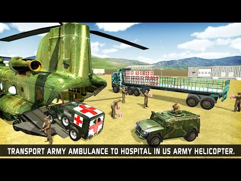 US Army Transporter is a realistic Army Rescue Ambulance Driving Simulator game.