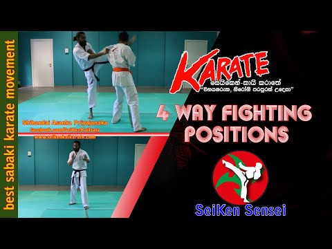 Karate Self-defence moves for beginners  |sabaki 4 Way Positions | Sabaki | #karate #fullcontact