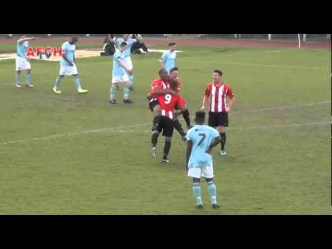 AFC Hornchurch 2 Hampton & Richmond Borough 3 (19 Apr 14) - Hayles goal