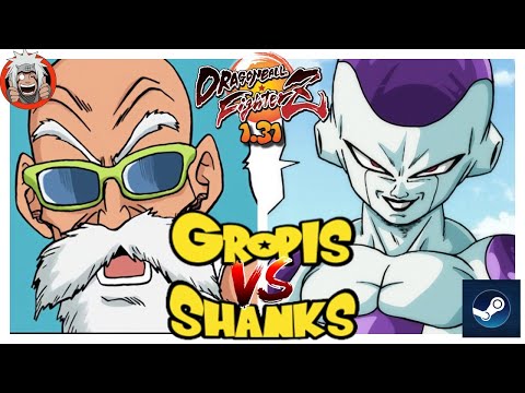 DBFZ Shanks vs Gropis (GokuSSB, Gohan, Roshi) Vs (Cell, SuperBaby2, Frieza)
