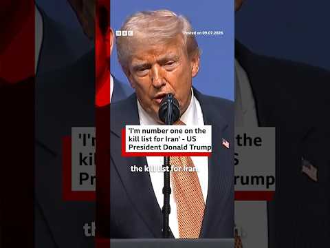'I'm number one on the kill list for Iran' - US President Donald Trump. #BBCNews