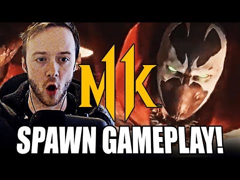 BEST DLC CHARACTER BY FAR! - Mortal Kombat 11 Spawn Gameplay Trailer + REACTION!!