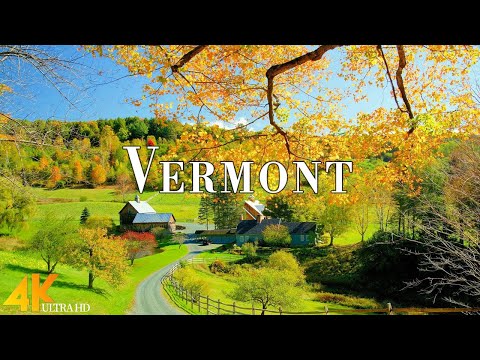 Vermont 4K Ultra HD • Stunning Footage Vermont, Scenic Relaxation Film with Calming Music.