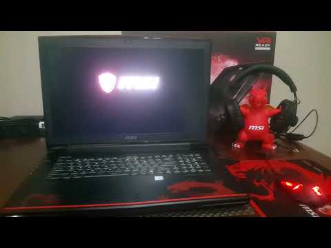 Gamer Laptop Msi Dominator GT72VR Dragon Edition turns on in 9 seconds
