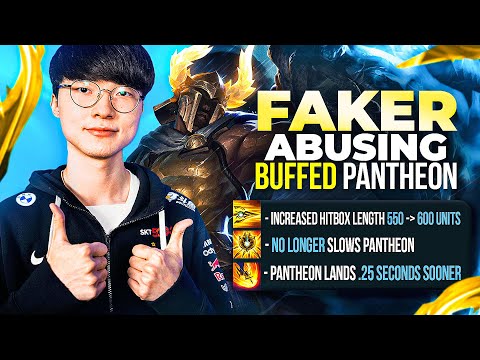 Faker ABUSING Buffed Pantheon! *NEW META???*