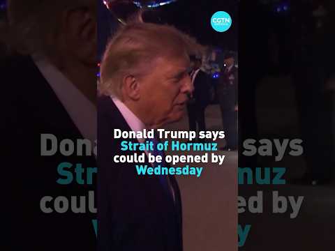Donald Trump says Strait of Hormuz could be opened by Wednesday