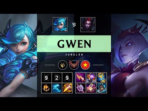 Gwen Jungle vs Elise: Unstoppable - VN Grandmaster Patch 14.24