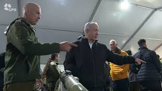 ראש הממשלה בנימין נתניהו כינס  את הקבינט המדיני-ביטחוני בפיקוד צפון (עדכוני משרד ראש הממשלה) - התמונה מוצגת ישירות מתוך אתר האינטרנט יוטיוב. זכויות היוצרים בתמונה שייכות ליוצרה. קישור קרדיט למקור התוכן נמצא בתוך דף הסרטון