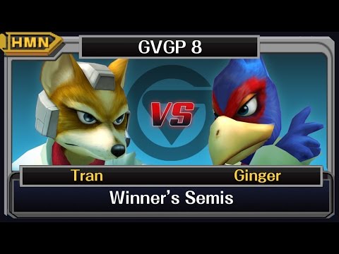 GVGP 8 Melee Winners Semis - Tran (Fox) vs. Ginger (Falco)