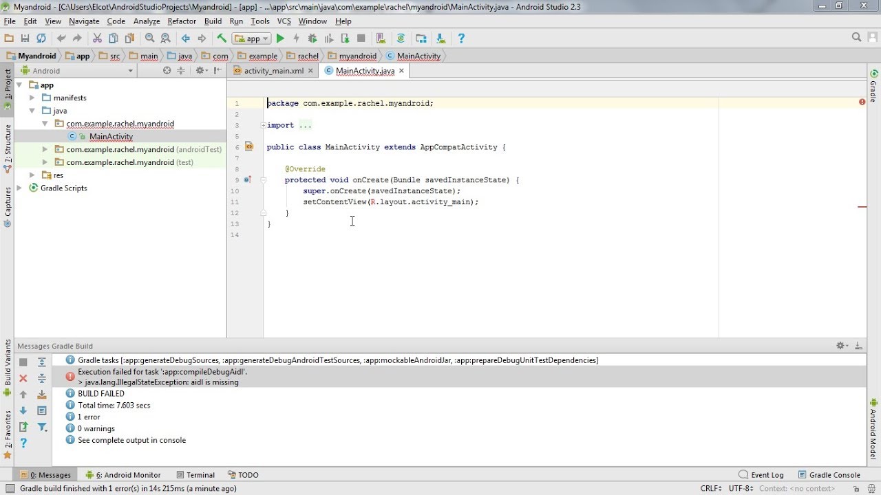 Gradle Error | Execution failed for task | Android Studio