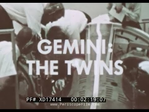 " GEMINI: THE TWINS "  1965 NASA FILM  PREPARATION AND ACHIEVEMENTS OF GEMINI 3 & GEMINI 4 XD17414