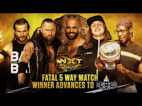 Aleister black vs adam cole vs ricochet vs matt riddle vs velveteen dream nxt highlights
