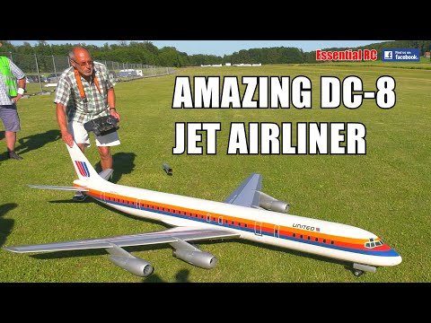 SUPER SCALE RC United Airlines McDonnell Douglas DC-8-61 (N8097U) NARROW BODY  AIRLINER
