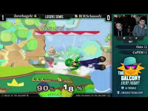 Melee @ the Balcony 79 - Losers Semis ft. ilovebagelz (Luigi) VS BCB|Schmoofy (Falco)