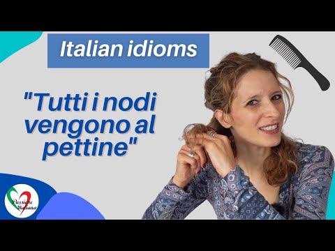 Learn Italian idioms: Tutti i nodi vengono al pettine