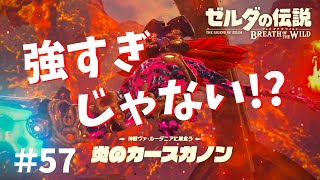 炎のカースガノンと死闘を繰り広げてみた【ゼルダの伝説ブレスオブザワイルド女性実況】～今日もゼルダを救えない#57