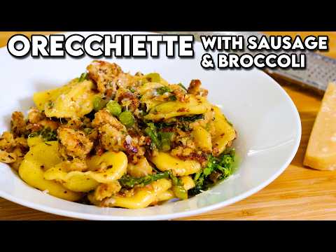 Orecchiette Pasta with Sausage and Broccoli from Puglia 🥦