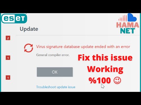 FIX - Virus signature database update ended with an error - ESET | Working %100