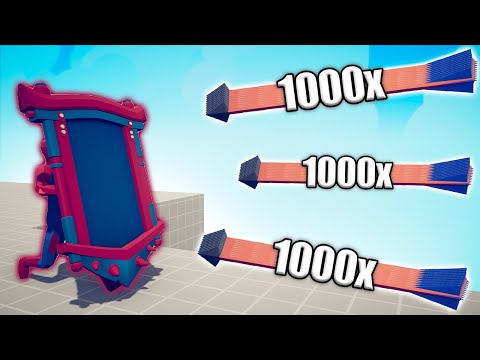 SPIDERMAN MIRROR SHIELD vs 1000x OVERPOWERED UNITS - TABS | Totally Accurate Battle Simulator 2023