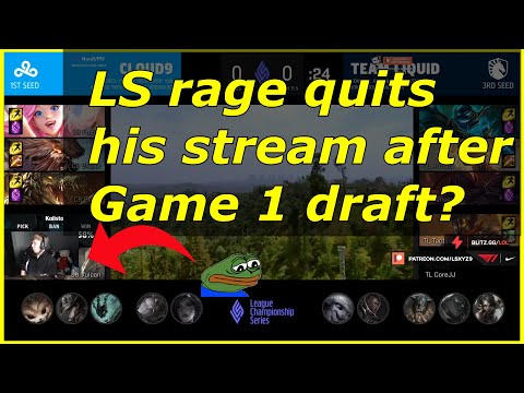 LS Rage Quits Costream because of Draft - LCS Finals C9 TL