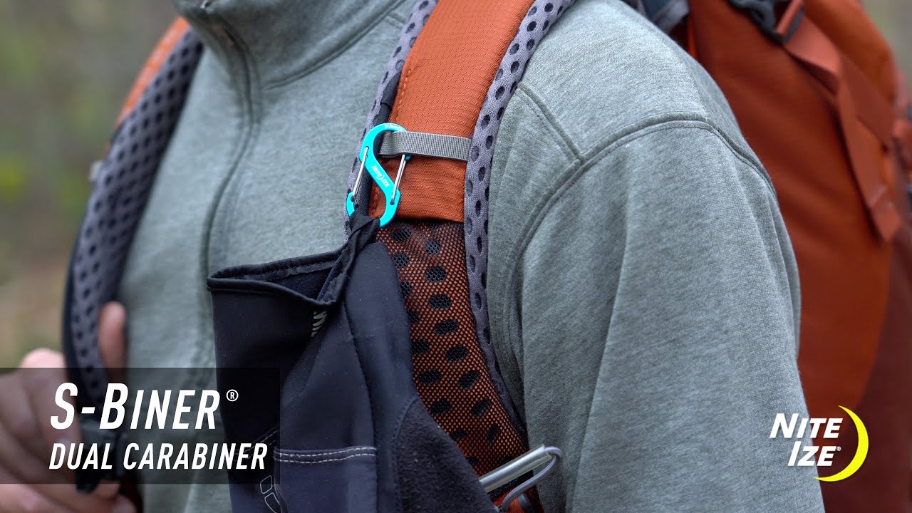 NITE IZE Carabiner S-Biner Dual Combo 3-piece, black