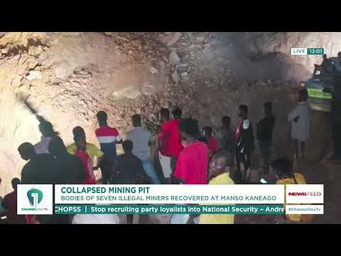 Manso Kaneago Mining Pit Collapse Traps 8 Illegal Miners