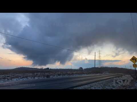 01-15-2021 Wooster, OH - Rotating Snow Squall w/ Timelapse