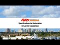City Of Fort Lauderdale Specifications For Restoration
