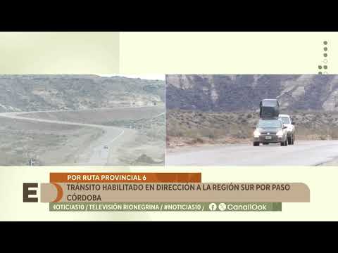 Tránsito habilitado en dirección a la Región Sur por Paso Córdoba