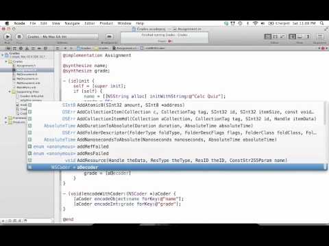 Cocoa Programming L22 - Saving Documents