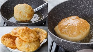 Just Flour & Boiling Water, Make This Fluffy Luchi Recipe | Bengali Deep Fried Puffy Bread