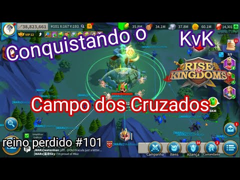 CONQUISTANDO O CAMPO DOS CRUZADOS (KVK) - RISE OF KINGDOMS.