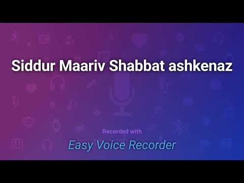 Siddur Maariv Arvit סידור אשכנז, שבת Shabbat Ashkenaz
